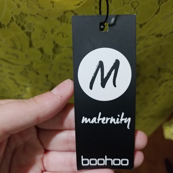 Boohoo Maternity Eyelet Lace Skater Dress NWT - Picture 4 of 7